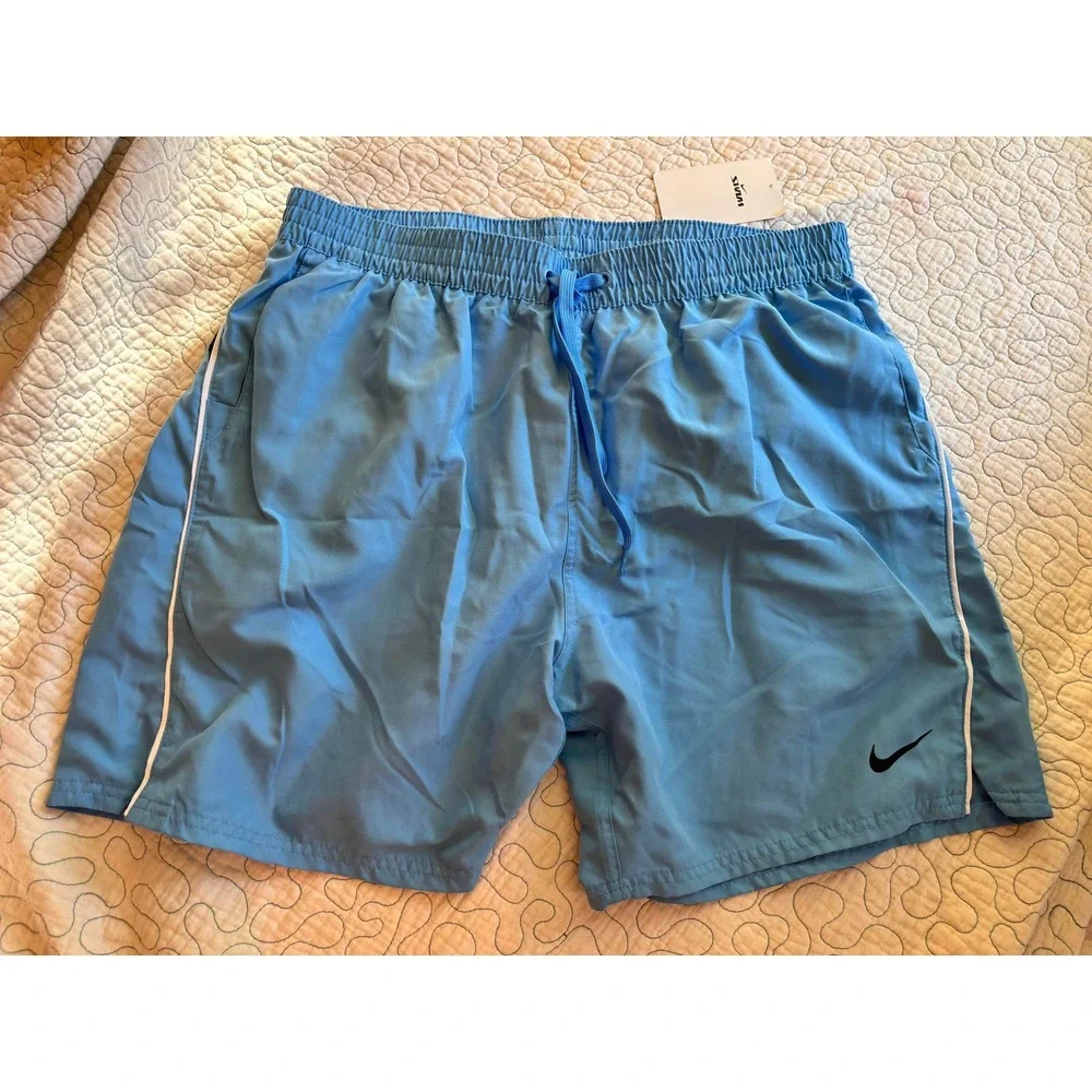 Nike Mens‎ Swim Trunks Light Blue Size XL